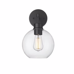 Basin 1-Light Outdoor Wall Sconce In Powder Coat Black