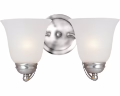 Basix 2-Light Wall Sconce in Satin Nickel