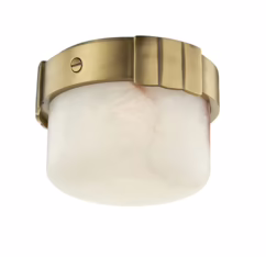 Beckett Ceiling Light in Aged Brass