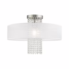 Bella Vista 1-Light Ceiling Mount in Brushed Nickel