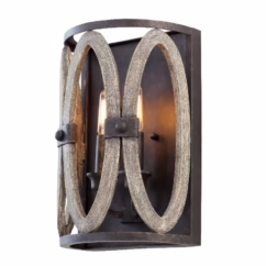 Belmont 2-Light 12" Wall Sconce in Florence Gold