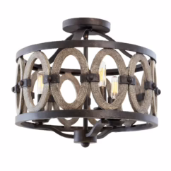Belmont 3-Light Ceiling Light in Florence Gold