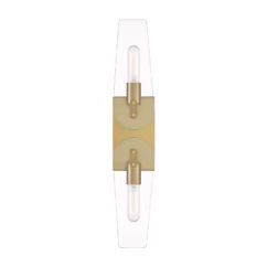 Bergen Beach 2-Light Wall Sconce in Brushed Gold