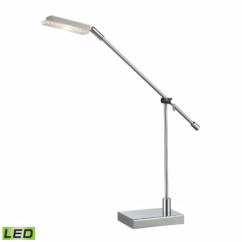 Bibliotheque 1-Light LED Table Lamp in Polished Chrome