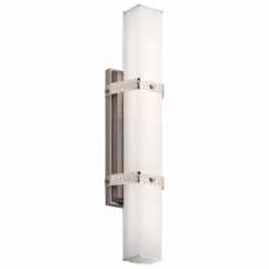 Bisou LED 22" Bathroom Vanity Light in Polished Nickel