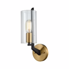 Blakeslee 1-Light Wall Sconce in Matte Black