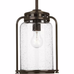 Botta 1-Light Hanging Lantern in Antique Bronze