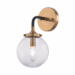 Boudreaux 1-Light Wall Sconce in Antique Gold