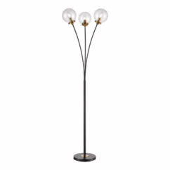 Boudreaux 3-Light LED Floor Lamp in Matte Black