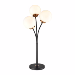 Boudreaux 3-Light LED Floor Lamp in Matte Black