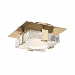 Bourne 8" Wall Sconce in Aged Brass