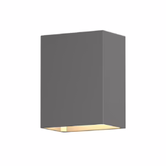 Box 4.5" LED Wall Sconce in Textured Gray