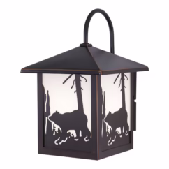 Bozeman 1-Light Outdoor Wall Mount in Burnished Bronze