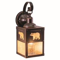 Bozeman 1-Light Outdoor Wall Mount in Burnished Bronze