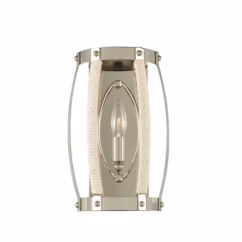 Bradbury 12" Wall Sconce in Polished Nickel