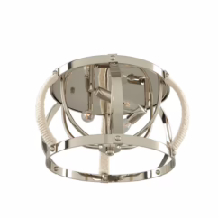 Bradbury 3-Light Ceiling Light in Polished Nickel