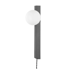 Brisbane 1-Light Portable Sconce in Graphite
