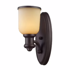 Brooksdale 1-Light Wall Sconce in Oiled Bronze