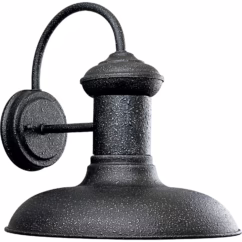 Brookside 1-Light Wall Lantern in Gilded Iron