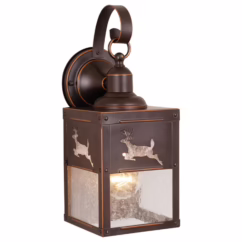 Bryce 1-Light Outdoor Wall Mount in Burnished Bronze