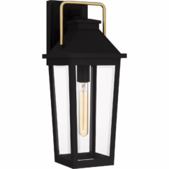 Buckley 1-Light Outdoor Wall Mount in Matte Black