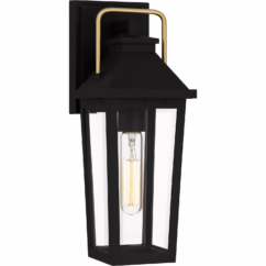 Buckley 1-Light Outdoor Wall Mount in Matte Black