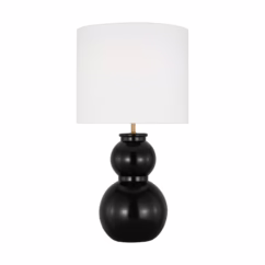 Buckley 1-Light Table Lamp in Gloss Black