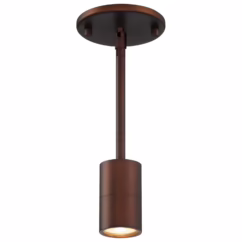 Cafe Dual Mount 1-Light LED Wall Or Ceiling Spotlight in Bronze