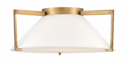 Calla Flush Mount Ceiling Light In Brushed Bronze