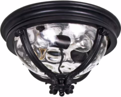 Camden VX 3-Lt 8.5" Outdoor Ceiling Mt,Black