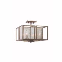 Camilla 4-Light Ceiling Light in Rustic Silver Leaf