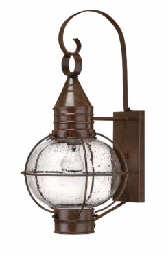 Cape Cod 1-Light Outdoor Medium Wall Mount in Sienna Bronze