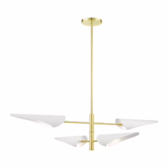 Capistrano 4-Light Chandelier in Satin Brass