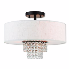 Carlisle 3-Light Ceiling Mount in English Bronze