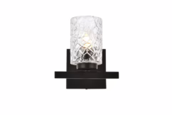 Cassie 1-Light Bathroom Vanity Light in Black