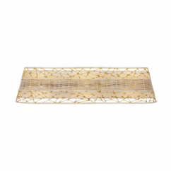 Cayman 3-Light Wall Sconce in Country White and Natural Rattan