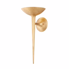 Cecilia 1-Light Wall Sconce in Vintage Gold Leaf