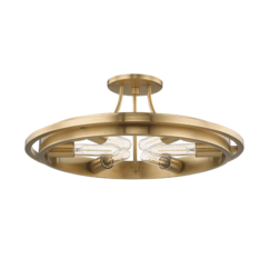 Chambers 6-Light Ceiling Light in Aged Brass