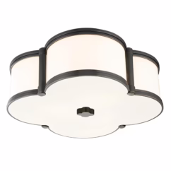 Chandler 3-Light Quatrefoil Ceiling Light in Old Bronze