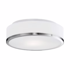 Charlie 2-Light Ceiling Light in Nickel