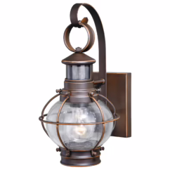 Chatham 1-Light Motion Sensor Outdoor Wall Light in Burnished Bronze