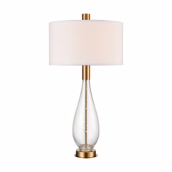 Chepstow 1-Light Table Lamp in Clear