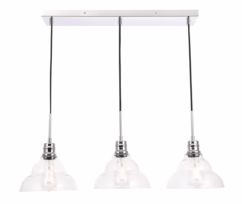 Clive 3-Light Pendant in Chrome