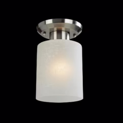 Cobalt 1-Light Flush Mount Ceiling Light In Brushed Nickel
