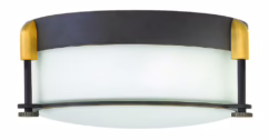 Colbin 2-Light Flush Mount Ceiling Light In Oil Rubbed Bronze