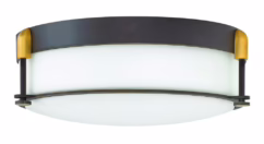 Colbin 3-Light Flush Mount Ceiling Light In Oil Rubbed Bronze