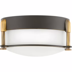 Colbin Flush Mount Ceiling Light In Oil Rubbed Bronze