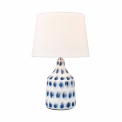 Colmar 1-Light Table Lamp in Blue