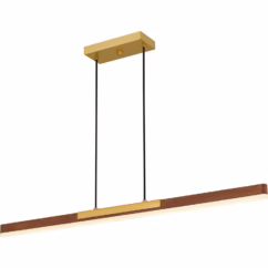 Colter LED Linear Chandelier in Brushed Gold
