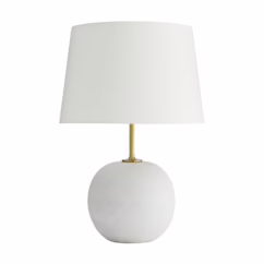 Colton 1-Light Table Lamp in White